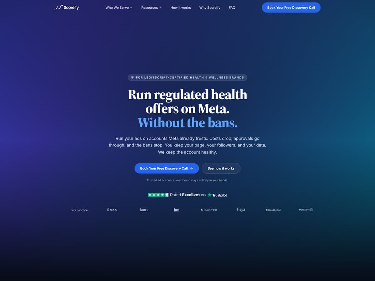 Scoreify — Brand · Website · Animations · UX/UI